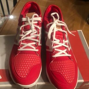 Men’s New Balance Red Baseball Metal Cleats